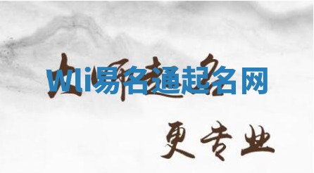 Wli易名通起名网