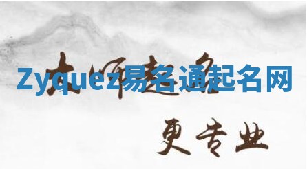 Zyquez易名通起名网