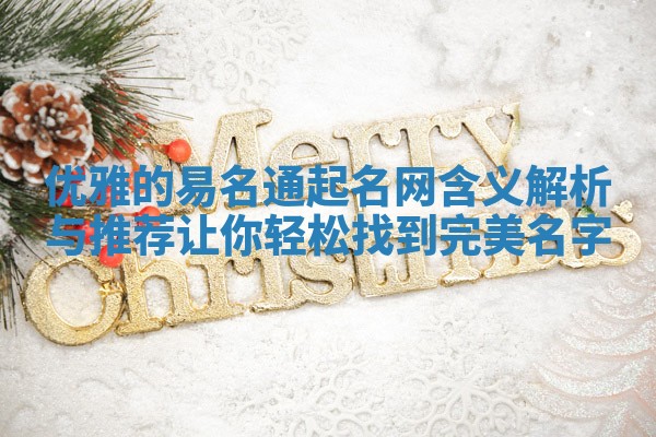 优雅的易名通起名网含义解析与推荐让你轻松找到完美名字 优雅的易名通起名网含义解析与推荐让你轻松找到完美名字