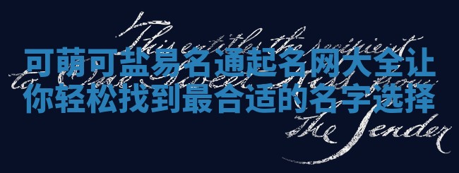 可萌可盐易名通起名网大全让你轻松找到最合适的名字选择 可萌可盐易名通起名网大全让你轻松找到最合适的名字选择