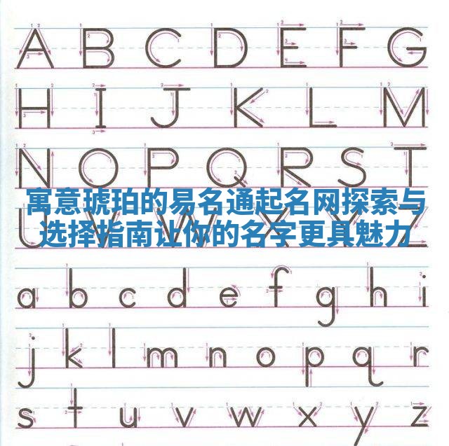 寓意琥珀的易名通起名网探索与选择指南让你的名字更具魅力 寓意琥珀的易名通起名网探索与选择指南让你的名字更具魅力
