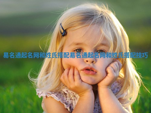 易名通起名网和姓氏搭配_易名通起名网和姓氏搭配技巧