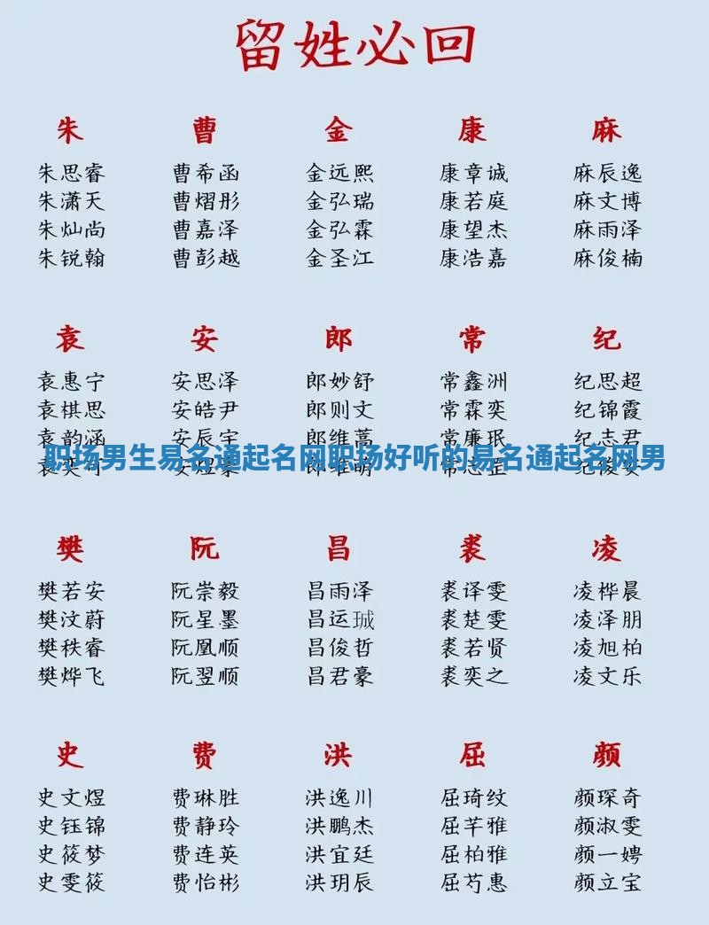 职场男生易名通起名网_职场好听的易名通起名网男